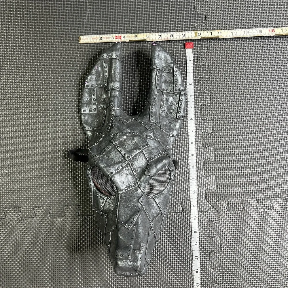Burning Man Steampunk Jackal Mask‎ Handcraft Patchwork Metal Horror Cosplay Prop